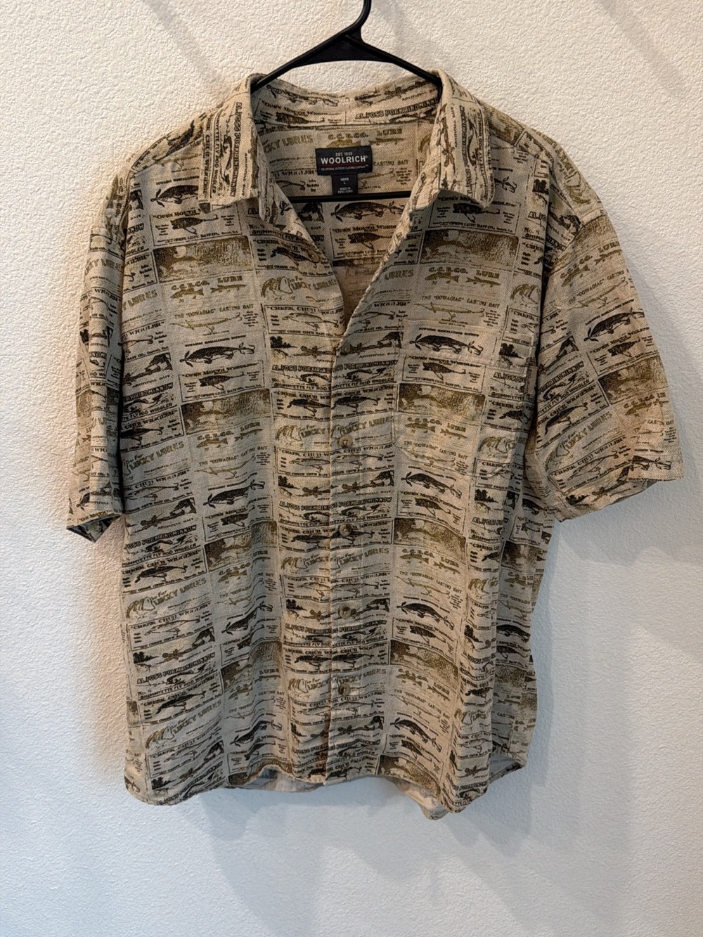 Woolrich Men's Fisherman Button-Up Shirt - Size Large